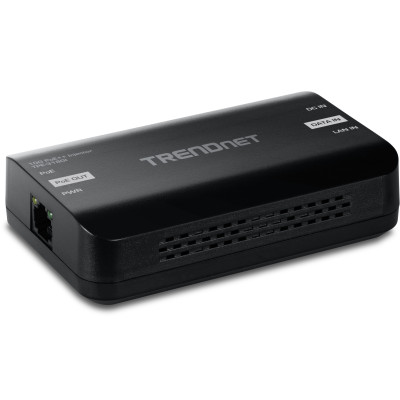 TRENDnet TPE-318GI 10 Gigabit PoE++ Injector, 90W power, magnetic wall mount, 54V DC Power adapter 